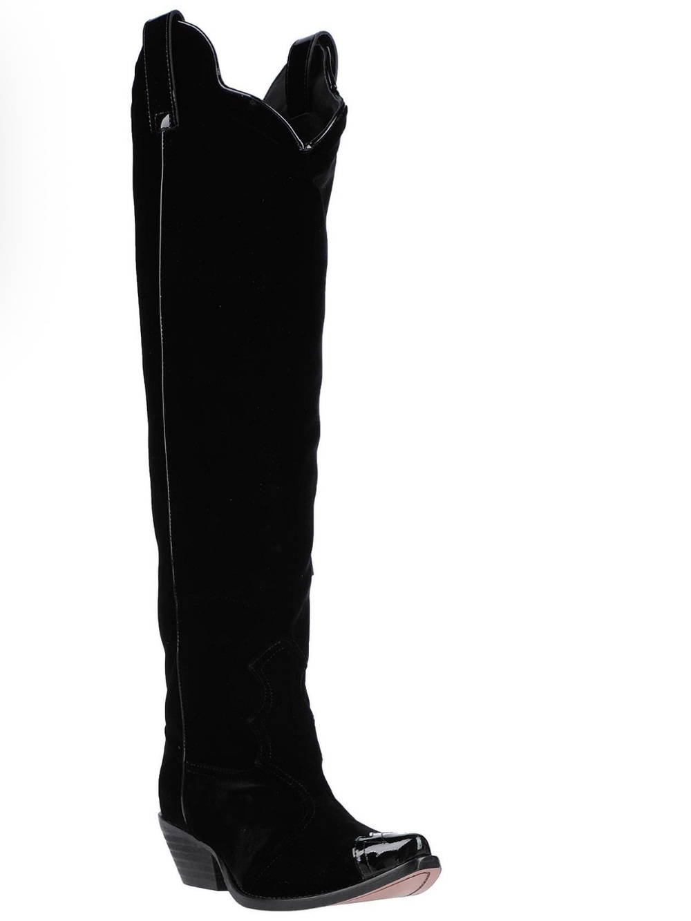 New Emporio Armani Over-the-Knee Black Women's Western Boot
